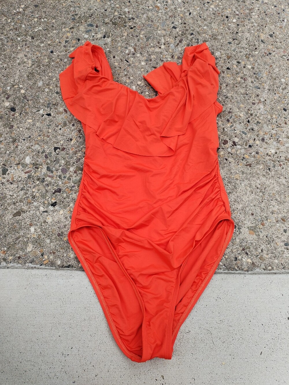 La Blanca Island Goddess Off-the-Shoulder One Piece Swimsuit Size 14